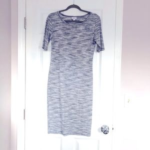 Gray Space Dye LuLaRoe Julia Dress